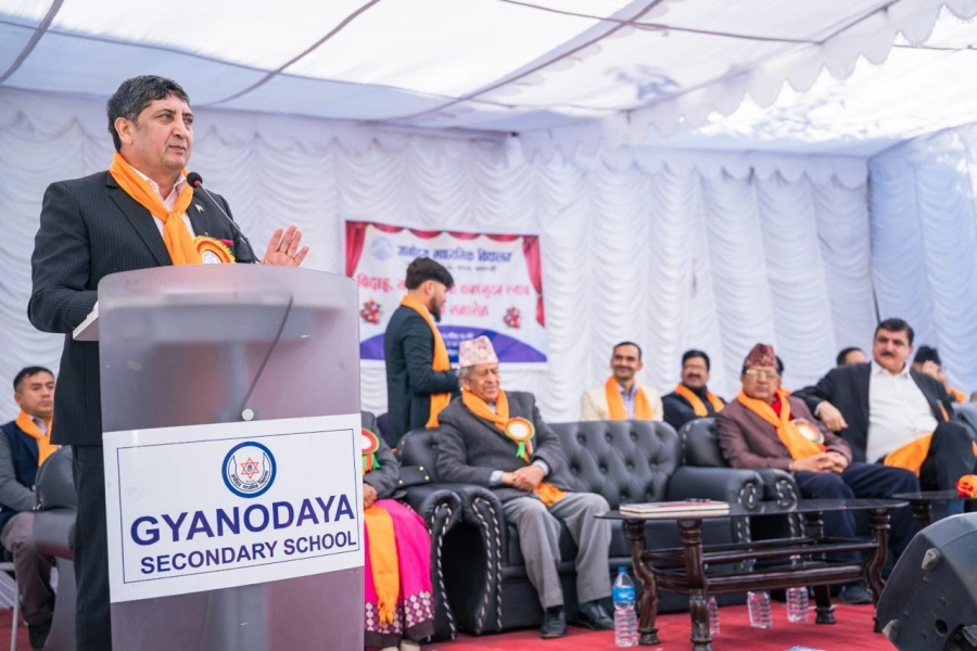 Pak Embassy handsover computer laboratory at Gyano...